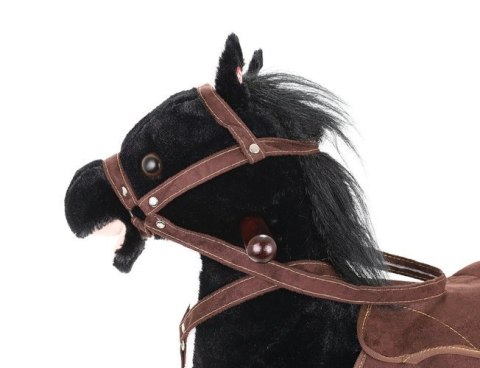 Koń na biegunach 74cm/K9335 czarno-biały Kruzzel Koń na biegunach 74cm/K9335 czarno-biały Kruzzel