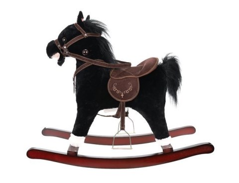 Koń na biegunach 74cm/K9335 czarno-biały Kruzzel Koń na biegunach 74cm/K9335 czarno-biały Kruzzel