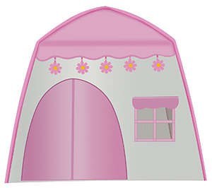 Namiot dla dzieci DOMEK + lampki Namiot dla dzieci DOMEK + lampki