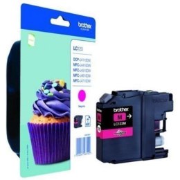 Brother LC123M Ink Cartridge, Magenta