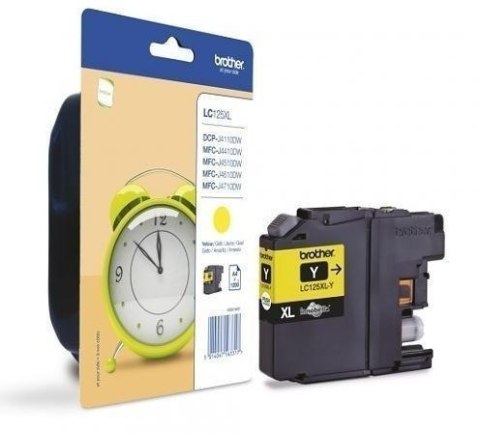 Brother LC125XLY Ink Cartridge, Yellow