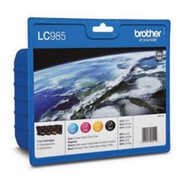 Brother LC985VALBP Multipack Ink Cartridge, Black, Cyan, Magenta, Yellow