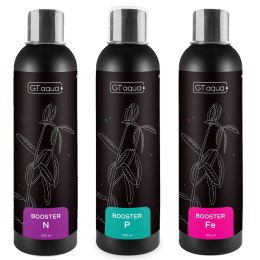 GT Aqua Booster Set Fe + N + P - Zestaw nawozów 3x200ml