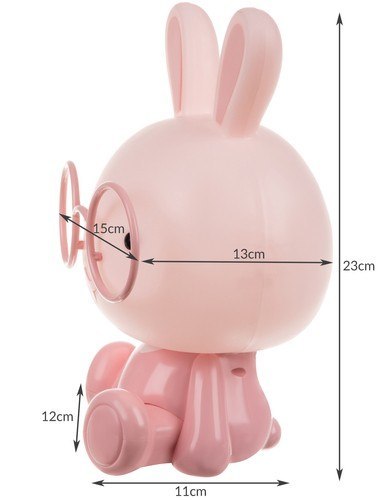 Lampka nocna- królik różowy 23cm Lampka nocna- królik różowy 23cm