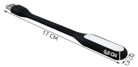 Lampka silikonowa USB - czarna Lampka silikonowa USB - czarna