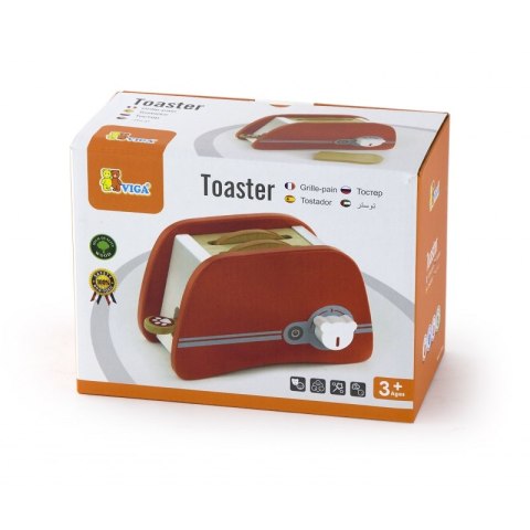 VIGA TOYS DREWNIANY TOSTER KUCHENNY DLA DZIECI VIGA TOYS DREWNIANY TOSTER KUCHENNY DLA DZIECI