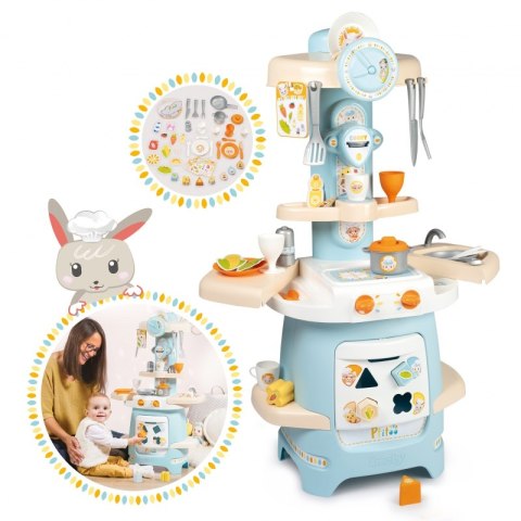 SMOBY PTITOO MOJA PIERWSZA KUCHNIA NIEBIESKA 2W1