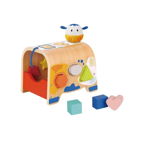 TOOKY TOY DREWNIANY SORTER KSZTAŁTÓW KRÓWKA KLOCKI TOOKY TOY DREWNIANY SORTER KSZTAŁTÓW KRÓWKA KLOCKI