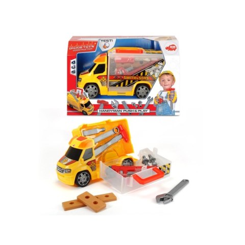 DICKIE Construction Samochód z narzędziami Światło Dźwięk DICKIE Construction Samochód z narzędziami Światło Dźwięk