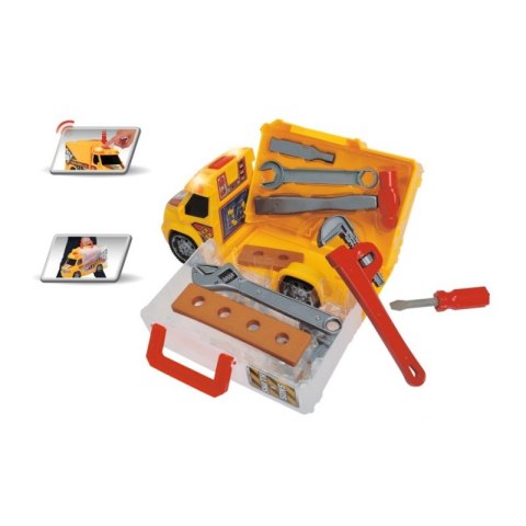 DICKIE Construction Samochód z narzędziami Światło Dźwięk DICKIE Construction Samochód z narzędziami Światło Dźwięk