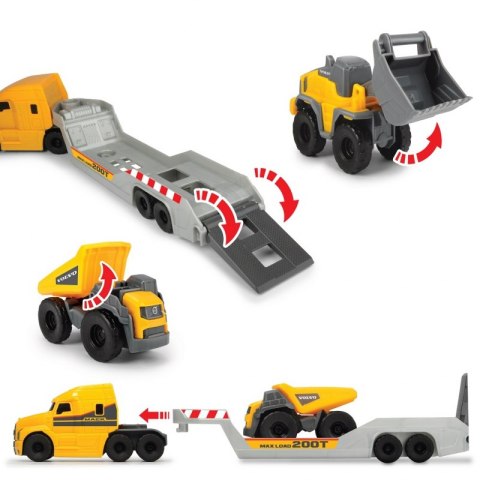 DICKIE Construction Volvo Zestaw Laweta Micro Builder 32cm DICKIE Construction Volvo Zestaw Laweta Micro Builder 32cm