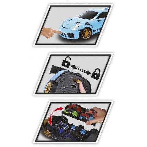 MAJORETTE PORSCHE 911 GT3 RS TRANSPORTER SAMOCHODÓ MAJORETTE PORSCHE 911 GT3 RS TRANSPORTER SAMOCHODÓ