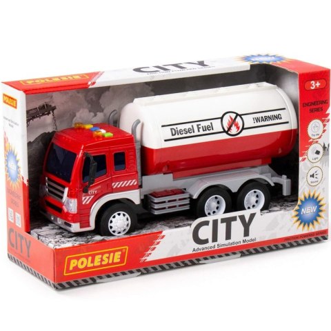 POLESIE Samochód Ciężarówka CITY z Cysterną Efekty Dźwiękowe i Świetlne POLESIE Samochód Ciężarówka CITY z Cysterną Efekty Dźwiękowe i Świetlne