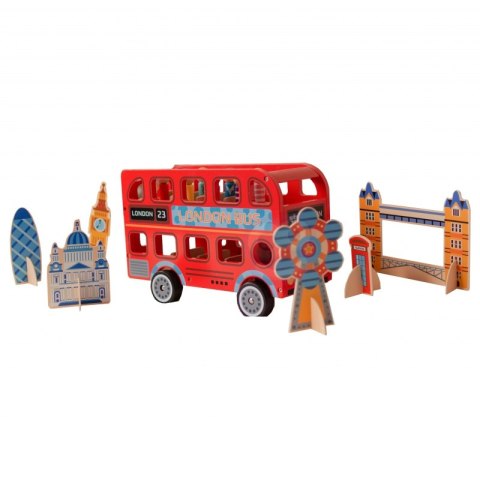 TOOKY TOY DREWNIANA ZABAWKA AUTOBUS LONDON BUS TOOKY TOY DREWNIANA ZABAWKA AUTOBUS LONDON BUS