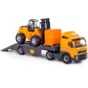 SAMOCHÓD CIĘŻARÓWKA VOLVO ZESTAW LAWETA WÓZEK WIDŁ