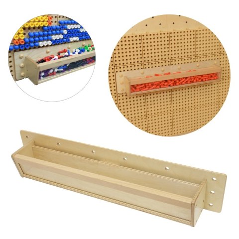 Drewniana Półeczka Przezroczysta Ścianka 80 cm - Masterkidz Tablica Naukowo-Kreatywna STEM Drewniana Półeczka Przezroczysta Ścianka 80 cm - Masterkidz Tablica Naukowo-Kreatywna STEM