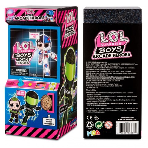 L.O.L Surprise Boys Arcade Heroes Gear Guy lalka w automacie do gier L.O.L Surprise Boys Arcade Heroes Gear Guy lalka w automacie do gier
