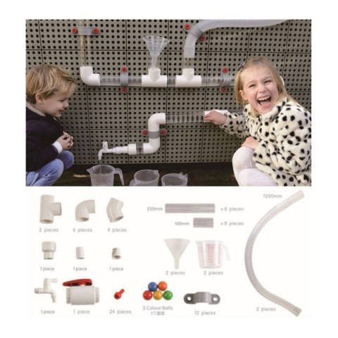 MASTERKIDZ System Rur Do Tablicy STEM 80 elementów MASTERKIDZ System Rur Do Tablicy STEM 80 elementów