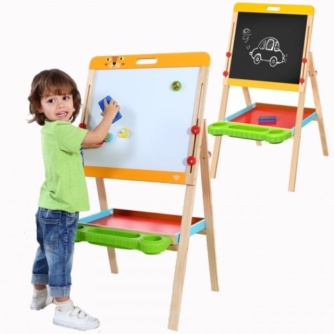 TABLICA DWUSTRONNA MAGNETYCZNA KREDOWA STOJĄCA TABLICA DWUSTRONNA MAGNETYCZNA KREDOWA STOJĄCA