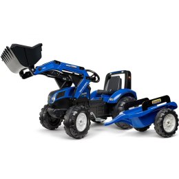 FALK TRAKTOR NEW HOLLAND NA PEDAŁY Z PRZYCZEPKĄ