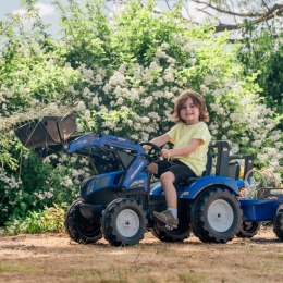 FALK TRAKTOR NEW HOLLAND NA PEDAŁY Z PRZYCZEPKĄ