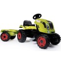 SMOBY TRAKTOR NA PEDAŁY CLAAS Z PRZYCZEPKĄ