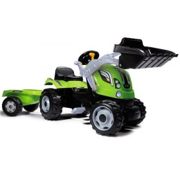 SMOBY TRAKTOR Z PRZYCZEPĄ FARMER MAX ŁYŻKA