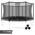 TRAMPOLINA FAVORIT GRAY 430CM SIATKA BEZPIECZEŃSTW