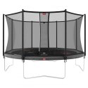 TRAMPOLINA FAVORIT GRAY 430CM SIATKA BEZPIECZEŃSTW