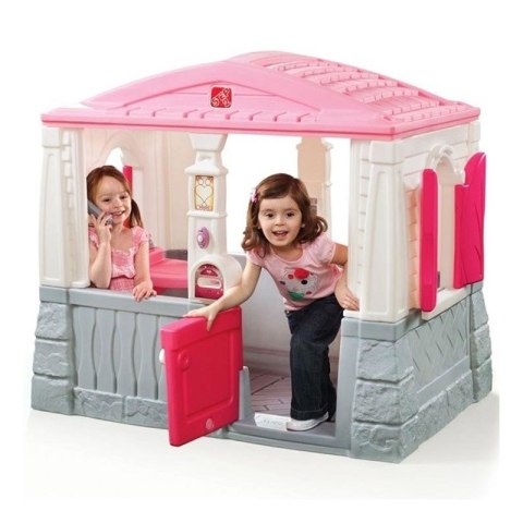 Step2 Domek ogrodowy z podłogą różowy