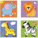 Drewniana Klocki układanka logiczna Puzzle Viga Toys Zoo 9 elementów