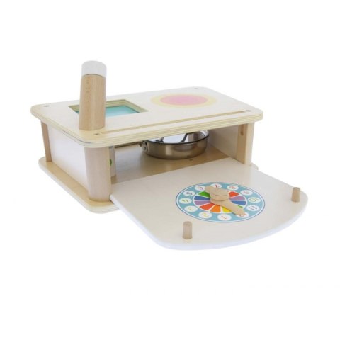 DREWNIANA MINI KUCHENKA MASTERKIDZ + AKCESORIA DREWNIANA MINI KUCHENKA MASTERKIDZ + AKCESORIA