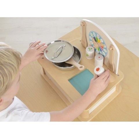 DREWNIANA MINI KUCHENKA MASTERKIDZ + AKCESORIA DREWNIANA MINI KUCHENKA MASTERKIDZ + AKCESORIA