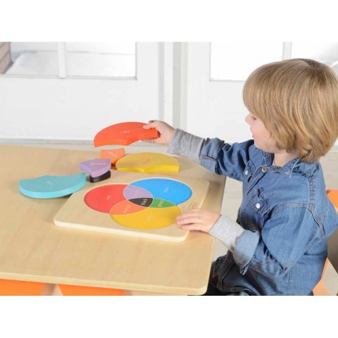 Drewniana Tablica Edukacyjna Mieszanie Kolorów Masterkidz