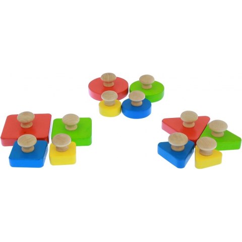 Drewniany Sorter Kształtów Wielkości Kolorów Masterkidz Drewniany Sorter Kształtów Wielkości Kolorów Masterkidz