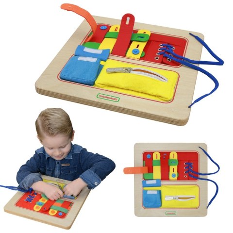 MASTERKIDZ Tablica Edukacyjna Nauka Szycia MASTERKIDZ Tablica Edukacyjna Nauka Szycia