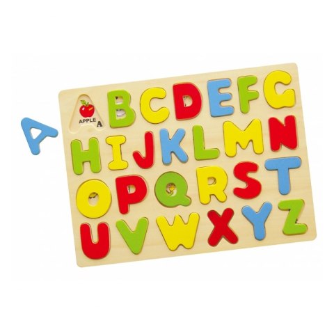 Puzzle Edukacyjne Drewniana Układanka Alfabet Literki Viga Toys