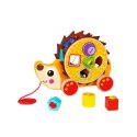 TOOKY TOY DREWNIANY SORTER JEŻ DO CIĄGNIĘCIA 2W1