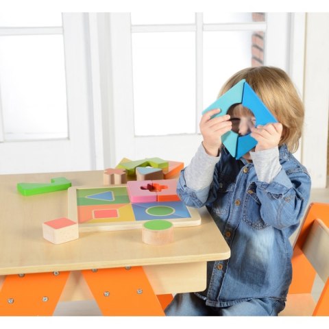 DREWNIANE PUZZLE GEOMETRYCZNE 12 ELEM MASTERKIDZ DREWNIANE PUZZLE GEOMETRYCZNE 12 ELEM MASTERKIDZ