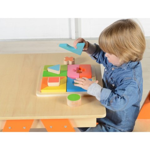 DREWNIANE PUZZLE GEOMETRYCZNE 12 ELEM MASTERKIDZ DREWNIANE PUZZLE GEOMETRYCZNE 12 ELEM MASTERKIDZ