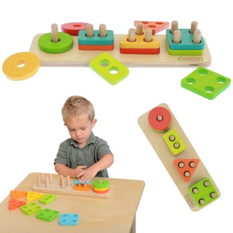 SORTER KSZTAŁTÓW KOLOROWE KLOCKI MASTERKIDZ SORTER KSZTAŁTÓW KOLOROWE KLOCKI MASTERKIDZ