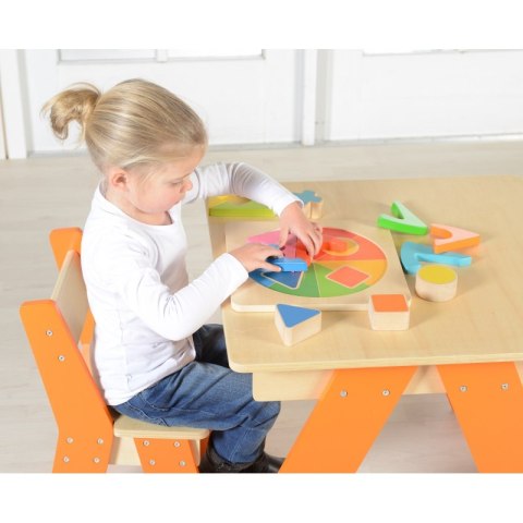 KOLOROWA UKŁADANKA GEOMETRYCZNA PUZZLE MASTERKIDZ KOLOROWA UKŁADANKA GEOMETRYCZNA PUZZLE MASTERKIDZ