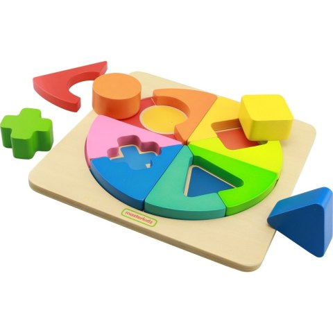 KOLOROWA UKŁADANKA GEOMETRYCZNA PUZZLE MASTERKIDZ KOLOROWA UKŁADANKA GEOMETRYCZNA PUZZLE MASTERKIDZ