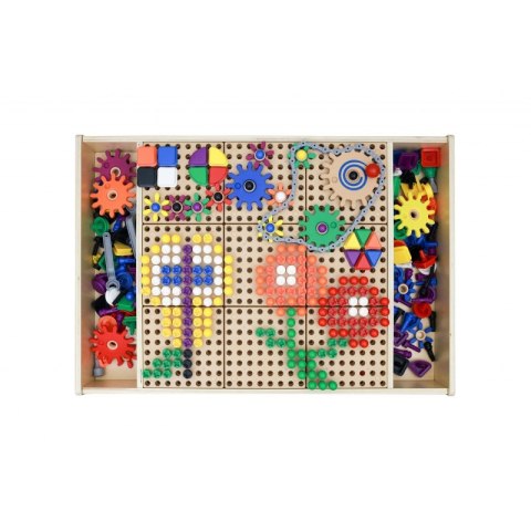 MASTERKIDZ Drewniany Stół Edukacyjny Stolik Top STEM WALL MASTERKIDZ Drewniany Stół Edukacyjny Stolik Top STEM WALL