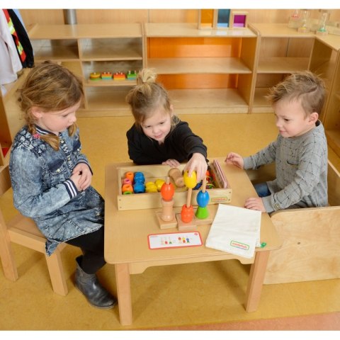 MASTERKIDZ Duża Drewniana Nawlekanka Sznurowanka MASTERKIDZ Duża Drewniana Nawlekanka Sznurowanka