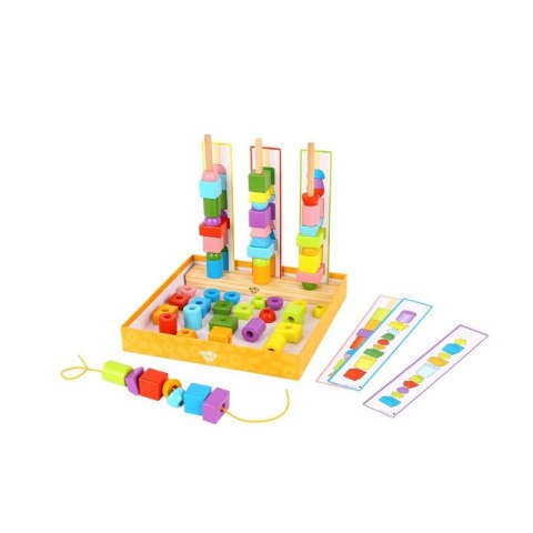 TOOKY TOY UKŁADANKA KSZTAŁTY KLOCKI DO NAWLEKANIA