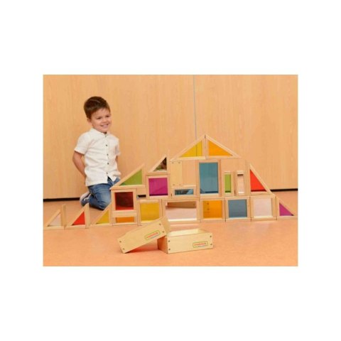 MASTERKIDZ Dewniane Klocki Tęczowe 29 Elem. MASTERKIDZ Dewniane Klocki Tęczowe 29 Elem.