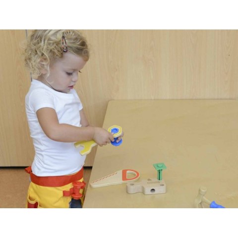 PAS Z NARZĘDZIAMI STOLARZA 12 ELEMENTÓW MASTERKIDZ PAS Z NARZĘDZIAMI STOLARZA 12 ELEMENTÓW MASTERKIDZ