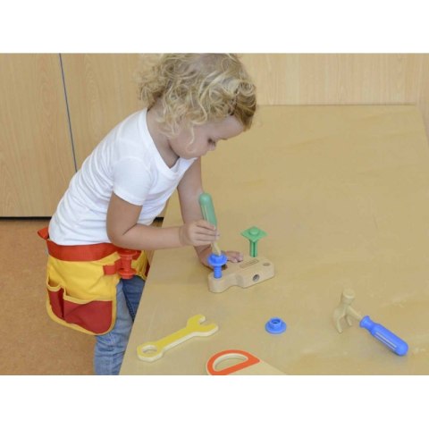 PAS Z NARZĘDZIAMI STOLARZA 12 ELEMENTÓW MASTERKIDZ PAS Z NARZĘDZIAMI STOLARZA 12 ELEMENTÓW MASTERKIDZ
