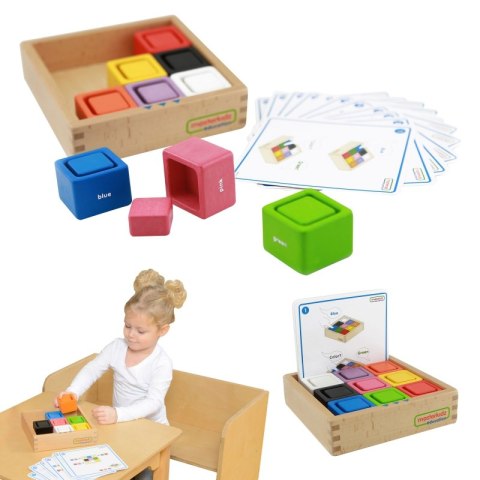 ZABAWKA KOLOROWE KLOCKI KUBECZKI SORTER KOLORÓW ZABAWKA KOLOROWE KLOCKI KUBECZKI SORTER KOLORÓW